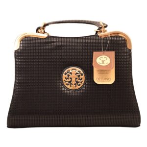 حقيبة جلد للنساء من ديسانو 831 - لون كحلي ، جلد منقط صناعة تركية