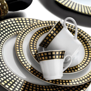 Porcelain Iris 97 Piece 4317 Pattern Dining Set