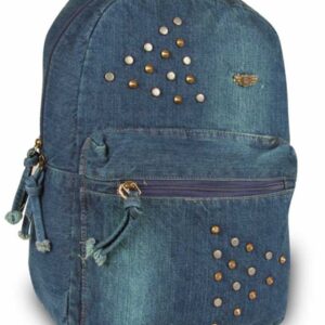 حقيبة ظهر جينز اخضر مرصع صناعة تركية