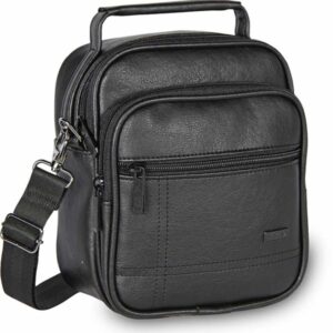 حقيبة يد رجالية سوداء جلدية - صناعة تركية