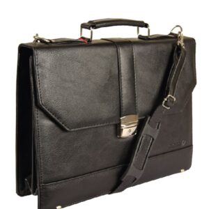 حقيبة يد رجالية سوداء جلدية - صناعة تركية