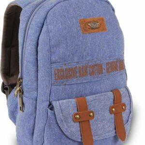 حقيبة ظهر قطن لون ازرق صناعة تركية