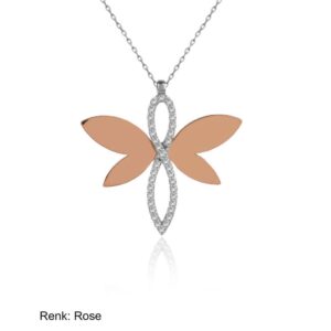 سنسال فضة على شكل يعسوب - صناعة تركية