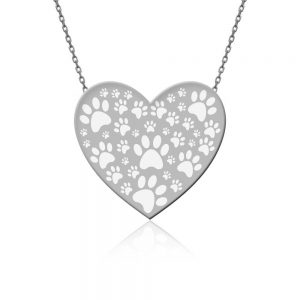 سنسال فضة على شكل قلب - صناعة تركية