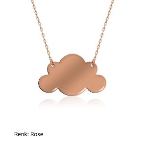 سنسال فضة مع سحابة صغيرة - صناعة تركية