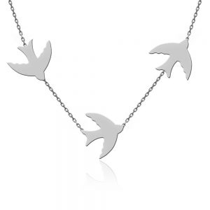 سنسال فضة مع سنونو - صناعة تركية