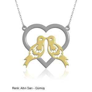 سنسال فضة مع طيرين - صناعة تركية