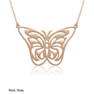 سنسال فضة مع فراشة - صناعة تركية