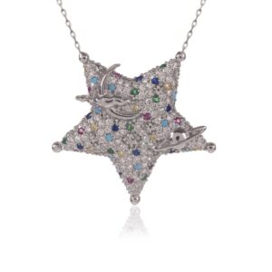 سنسال فضة مع نجمة - صناعة تركية