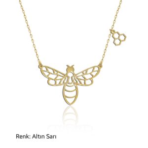 سنسال فضة مع نحلة - صناعة تركية