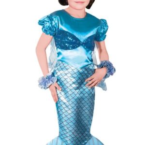 زي حورية البحر أزرق للفتيات - صناعة تركية