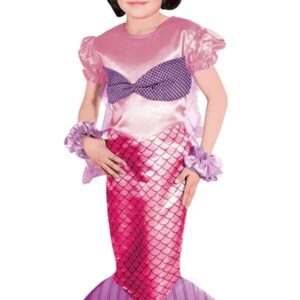 زي حورية البحر وردي للفتيات - صناعة تركية