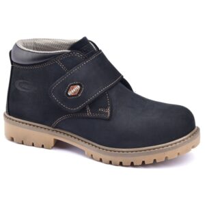 جزمة جلدية ضد الماء للاطفال لون كحلي تصميم حديث ورائع _ صناعة تركية