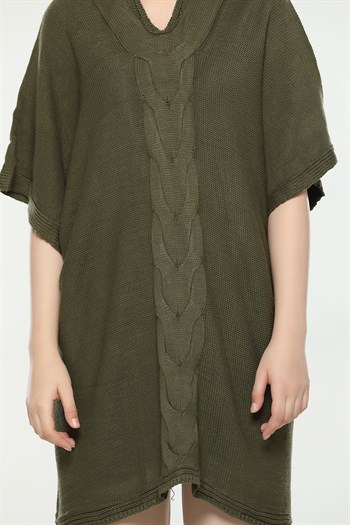 معطف نسائي زيتي تصميم جذاب – صناعة تركية