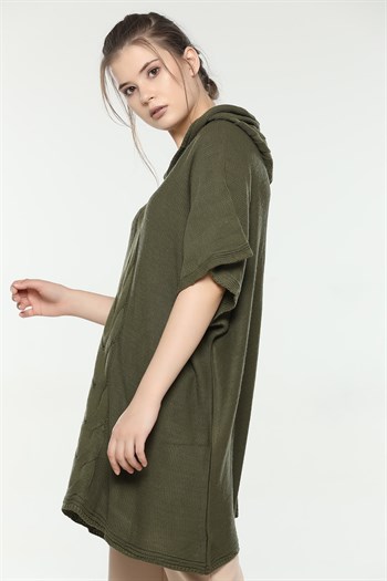 معطف نسائي زيتي تصميم جذاب – صناعة تركية