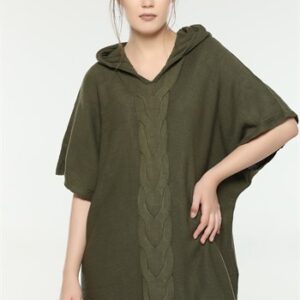 معطف نسائي زيتي تصميم جذاب – صناعة تركية