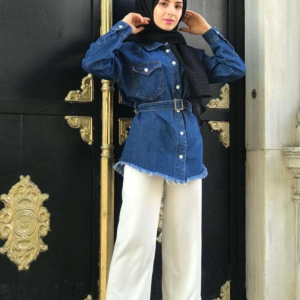 بنطال نسائي أبيض تصميم حديث ورائع – صناعة تركية