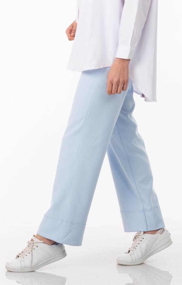 بنطال نسائي أزرق (سماوي) تصميم جذاب - صناعة تركية