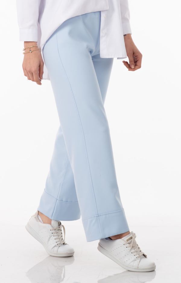 بنطال نسائي أزرق (سماوي) تصميم جذاب - صناعة تركية