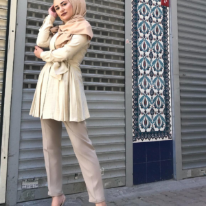 بنطال نسائي بيج تصميم حديث و رائع – صناعة تركية