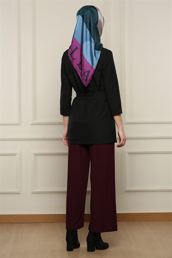 بنطال نسائي خمري تصميم حديث - صناعة تركية