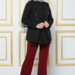 بنطال نسائي خمري - صناعة تركية