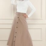 تنورة نسائية بيج - صناعة تركية