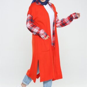 سترة نسائية برتقالية - صناعة تركية