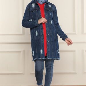 سترة نسائية جينز تصميم حديث و راقي – صناعة تركية