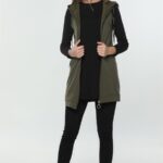 سترة نسائية زيتية تصميم جذاب - صناعة تركية