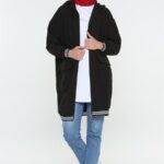 سترة نسائية سوداء مخططة - صناعة تركية