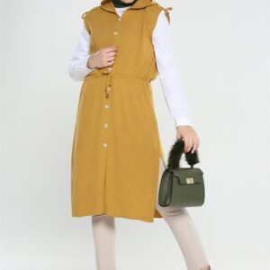 سترة نسائية صفراء (خردلية) - صناعة تركية