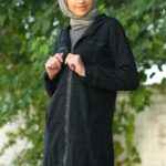 سترة نسائية صوفية سوداء - صناعة تركية