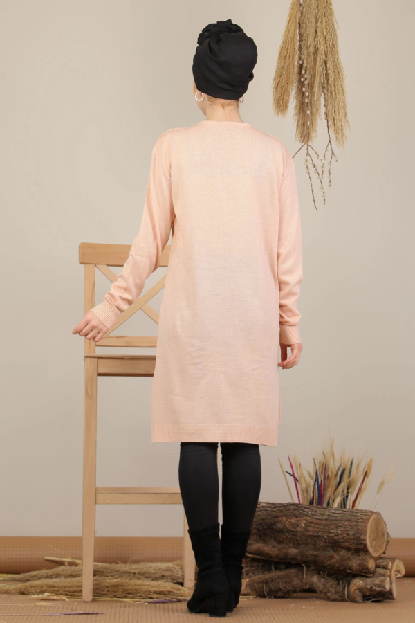 سترة نسائية طويلة مطبوعة تصميم جذاب - صناعة تركية