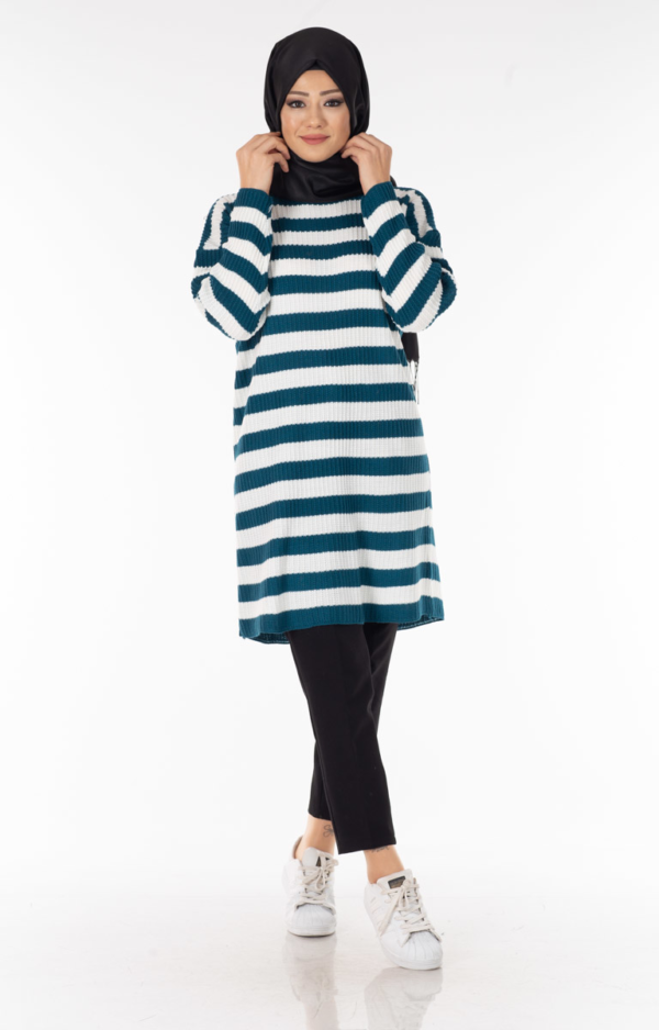 سترة نسائية مخططة تصميم جذاب – صناعة تركية