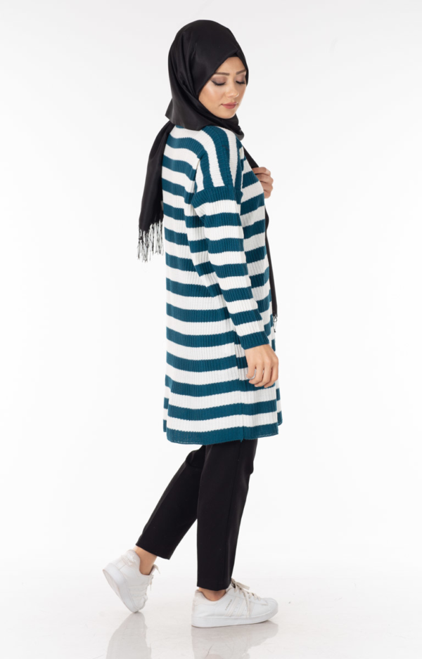 سترة نسائية مخططة تصميم جذاب – صناعة تركية