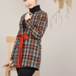 سترة نسائية مع رباط تصميم رائع و جذاب – صناعة تركية