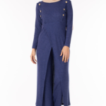 طقم نسائي كحلي تصميم جذاب - صناعة تركية