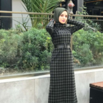 فستان نسائي مع رباط تصميم رائع و جذاب – صناعة تركية