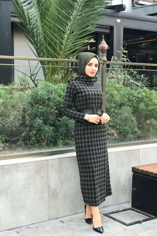 فستان نسائي مع رباط تصميم رائع و جذاب – صناعة تركية