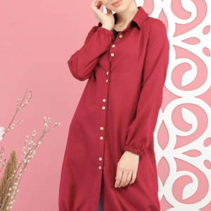 قميص نسائي أحمر تصميم رائع و جذاب - صناعة تركية