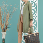 قميص نسائي أخضر تصميم رائع - صناعة تركية