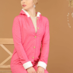 قميص نسائي وردي تصميم حديث و رائع - صناعة تركية