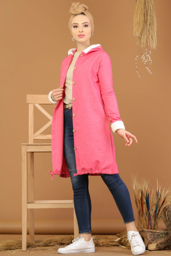 قميص نسائي وردي تصميم حديث و رائع - صناعة تركية