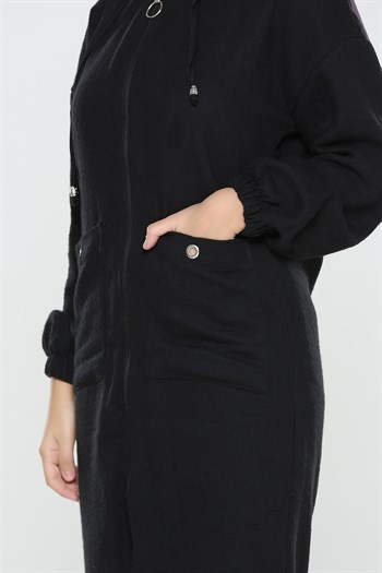 كاب نسائي أسود تصميم حديث و رائع – صناعة تركية