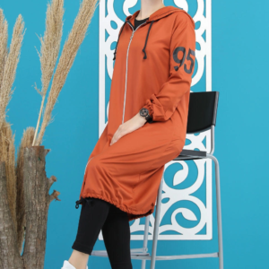 كاب نسائي برتقالي تصميم حديث ورائع - صناعة تركية