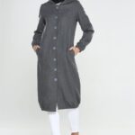 كاب نسائي رمادي تصميم جذاب – صناعة تركية