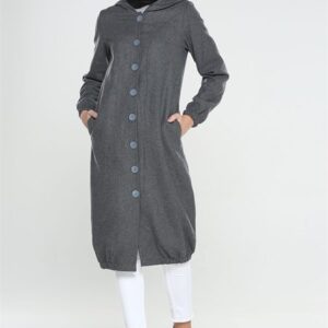 كاب نسائي رمادي تصميم جذاب – صناعة تركية