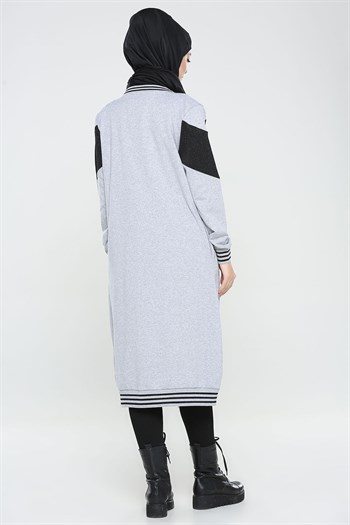 كاب نسائي رمادي و أسود تصميم جذاب – صناعة تركية