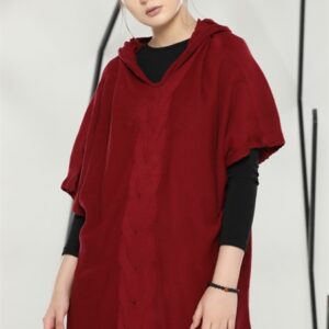 معطف نسائي أحمر تصميم جذاب - صناعة تركية